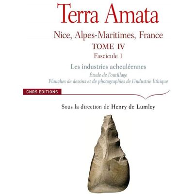 Terra amata t.4 - les industries acheuléennes : étude de l'outillage : planches de dessins et de photographies de l'industrie lithique - Publicité Terra amata t.4 - les industries acheuléennes : étude de l'outillage : planches de dessins et de photographies de l'industrie lithique - Publicité