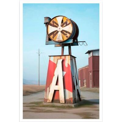 ART Eric Tabuchi : Third atlas alphabet poster - Publicité ART Eric Tabuchi : Third atlas alphabet poster - Publicité