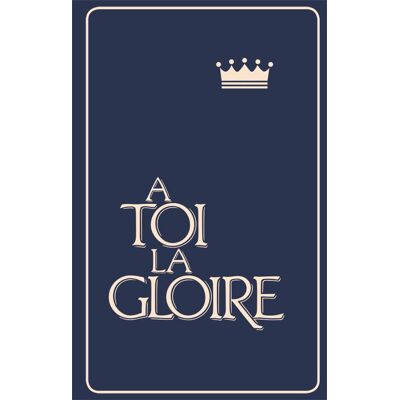 Recueil a toi la gloire - couverture rigide bleu - Publicité Recueil a toi la gloire - couverture rigide bleu - Publicité