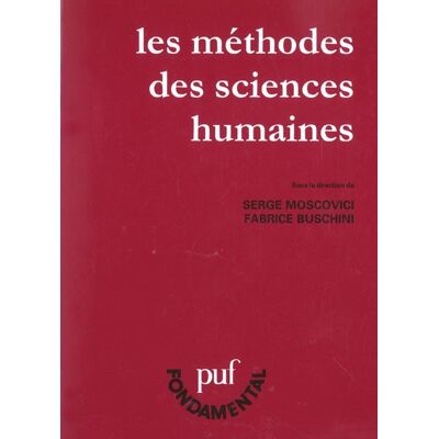- PAS DE MARQUE - Les méthodes des sciences humaines - Publicité - PAS DE MARQUE - Les méthodes des sciences humaines - Publicité
