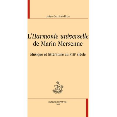 ART L’Harmonie universelle de Mersenne - Publicité ART L’Harmonie universelle de Mersenne - Publicité