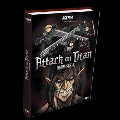 Agenda scolaire 2024/2025 - 12x4 x 17,8 cm - Attack on Titans - Publicité Agenda scolaire 2024/2025 - 12x4 x 17,8 cm - Attack on Titans - Publicité