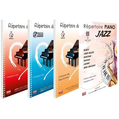 ART L'INTEGRALE - REPERTOIRE DE PIANO - VOL 1 + VOL 2 + VOL 3 + PIANO JAZZ - Publicité ART L'INTEGRALE - REPERTOIRE DE PIANO - VOL 1 + VOL 2 + VOL 3 + PIANO JAZZ - Publicité