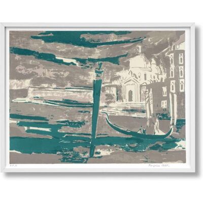 Françoise Gilot art edition n° 1?60 ?La Salute, Venice' - Publicité Françoise Gilot art edition n° 1?60 ?La Salute, Venice' - Publicité