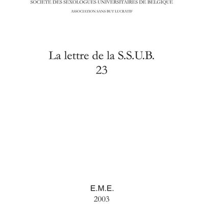 Lettre de la S.S.U.B. 23 - Publicité Lettre de la S.S.U.B. 23 - Publicité