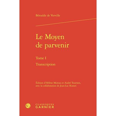Avant Le Moyen de parvenir Tome 1 : Transcription - Publicité Avant Le Moyen de parvenir Tome 1 : Transcription - Publicité