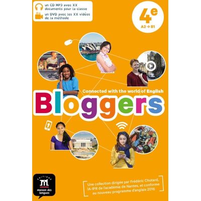 Bloggers : anglais - 4e - pack CD + DVD - Publicité Bloggers : anglais - 4e - pack CD + DVD - Publicité