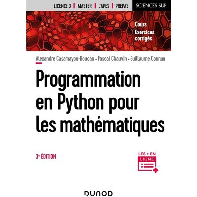 - PAS DE MARQUE - Programmation en Python pour les mathématiques - 3e éd. Publicité - PAS DE MARQUE - Programmation en Python pour les mathématiques - 3e éd. Publicité