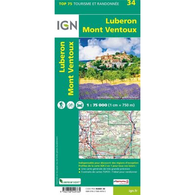 - PAS DE MARQUE - Top75034 Luberon/Mont Ventoux 1/75.000 - Publicité - PAS DE MARQUE - Top75034 Luberon/Mont Ventoux 1/75.000 - Publicité