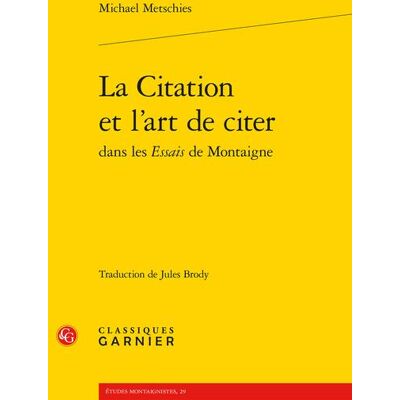 La citation et l'art de citer - Publicité La citation et l'art de citer - Publicité
