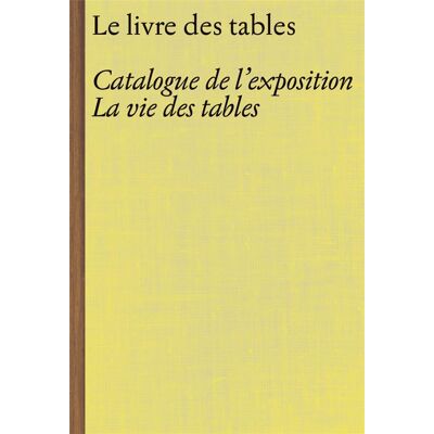 ART Le livre des tables - Publicité ART Le livre des tables - Publicité