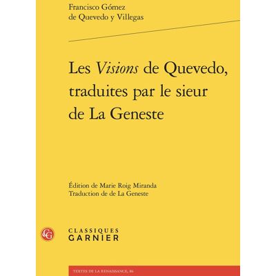 Avant Les Visions de Quevedo, traduites par le sieur de La Geneste - Publicité Avant Les Visions de Quevedo, traduites par le sieur de La Geneste - Publicité