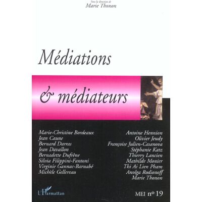 ART MEDIATIONS ET MEDIATEURS n.19 - Publicité ART MEDIATIONS ET MEDIATEURS n.19 - Publicité