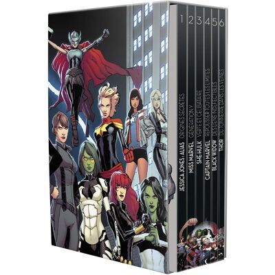 Coffret Marvel super-héroïnes - Publicité Coffret Marvel super-héroïnes - Publicité