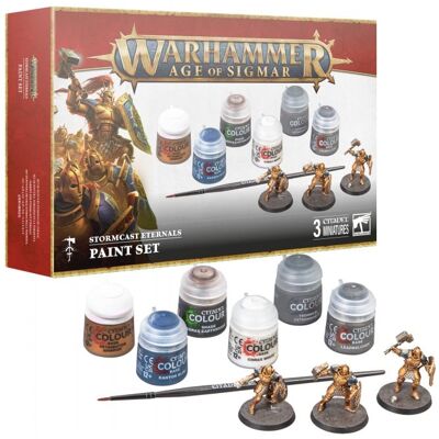 Games Workshop Set de peinture Stormcast Eternals - Warhammer Age of Sigmar - Publicité Games Workshop Set de peinture Stormcast Eternals - Warhammer Age of Sigmar - Publicité