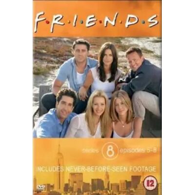 Warner Friends Series 8 Ep 5-8 - Jennifer Aniston, Matthew Perry, Courtney Cox, Lisa Kudrow, DVD - Publicité Warner Friends Series 8 Ep 5-8 - Jennifer Aniston, Matthew Perry, Courtney Cox, Lisa Kudrow, DVD - Publicité