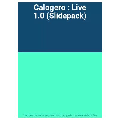 Universal Music Calogero : Live 1.0 (Slidepack) - Publicité Universal Music Calogero : Live 1.0 (Slidepack) - Publicité
