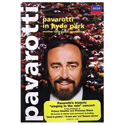 Decca Lucian Pavarotti - Pavarotti in Hyde Park - Publicité Decca Lucian Pavarotti - Pavarotti in Hyde Park - Publicité