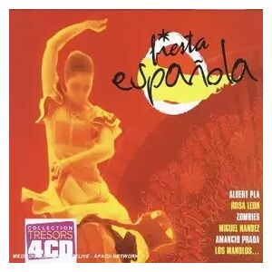 Sony Music Entertainment Coffret 4 CD : Fiesta Espagnola - Niño Josele, Diego Carrasco, Paco Cepero, Multi-Artistes, Alain Perez, Pirana, Tato Latorre, Ricardo Marin, Miguel Angel Forteza-Rey, Manuel Moraito Chico, Jose Mas "Kitflus", Jose a. Romero, Jord - Publicité Sony Music Entertainment Coffret 4 CD : Fiesta Espagnola - Niño Josele, Diego Carrasco, Paco Cepero, Multi-Artistes, Alain Perez, Pirana, Tato Latorre, Ricardo Marin, Miguel Angel Forteza-Rey, Manuel Moraito Chico, Jose Mas "Kitflus", Jose a. Romero, Jord - Publicité