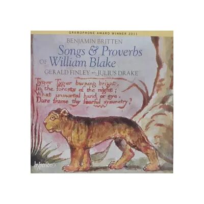 Hyperion Songs & Proverbs Of William Blake And Other Songs - Benjamin Britten, Julius Drake, Gerald Finley - Publicité Hyperion Songs & Proverbs Of William Blake And Other Songs - Benjamin Britten, Julius Drake, Gerald Finley - Publicité