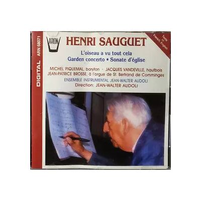 Arion L'oiseau A Vu Tout Cela / Garden Concerto / Sonate D'église - Henri Sauguet - Publicité Arion L'oiseau A Vu Tout Cela / Garden Concerto / Sonate D'église - Henri Sauguet - Publicité