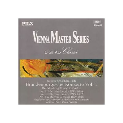 Pilz Brandenburgische Konzerte Vol. 1 - Johann Sebastian Bach - Publicité Pilz Brandenburgische Konzerte Vol. 1 - Johann Sebastian Bach - Publicité