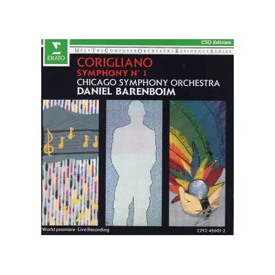 Erato Symphony No. 1 - Daniel Barenboim, John Corigliano, Chicago Symphony Orchestra - Publicité Erato Symphony No. 1 - Daniel Barenboim, John Corigliano, Chicago Symphony Orchestra - Publicité