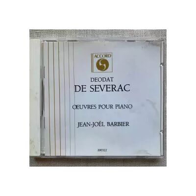 Accord Œuvre Pour Piano - Déodat De Séverac, Jean-Joël Barbier - Publicité Accord Œuvre Pour Piano - Déodat De Séverac, Jean-Joël Barbier - Publicité