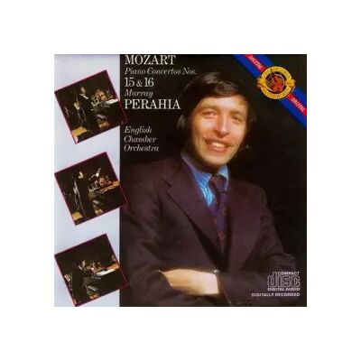 Mozart: Piano Concertos Nos. 15 & 16 - Murray Perahia / CBS - Publicité Mozart: Piano Concertos Nos. 15 & 16 - Murray Perahia / CBS - Publicité
