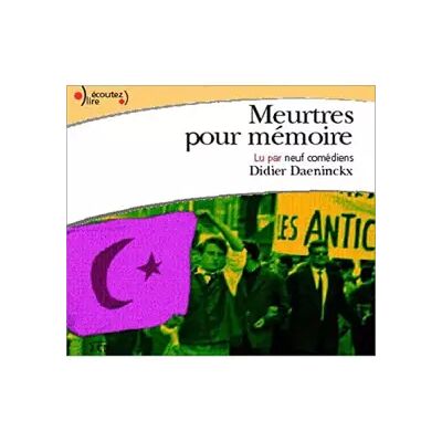 Gallimard Meurtres pour mémoire (CD audio) - Publicité Gallimard Meurtres pour mémoire (CD audio) - Publicité