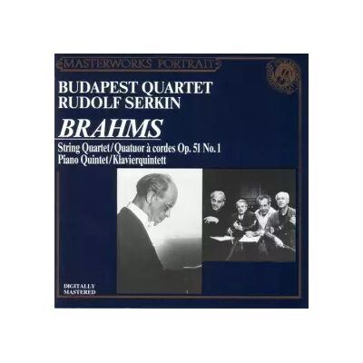 CBS Brahms: String Quartet Op.51 No.1; Piano Quintet - Johannes Brahms, Rudolf Serkin, Budapest String Quartet - Publicité CBS Brahms: String Quartet Op.51 No.1; Piano Quintet - Johannes Brahms, Rudolf Serkin, Budapest String Quartet - Publicité