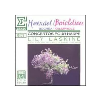Erato Concertos Pour Harpe - Georg Friedrich Händel, François-Adrien Boieldieu, Lily Laskine, Jean-François Paillard, Johann Baptist Krumpholtz, Jean-Baptiste Mari, Robert-Nicholas-Charles Bochsa - Publicité Erato Concertos Pour Harpe - Georg Friedrich Händel, François-Adrien Boieldieu, Lily Laskine, Jean-François Paillard, Johann Baptist Krumpholtz, Jean-Baptiste Mari, Robert-Nicholas-Charles Bochsa - Publicité