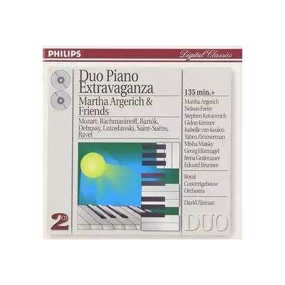 Philips Duo Piano Extravaganza (Martha Argerich & Friends) - Maurice Ravel, Wolfgang Amadeus Mozart, Claude Debussy, Eduard Brunner, Camille Saint-Saëns, Concertgebouworkest, Béla Bartók, David Zinman, Tabea Zimmermann, Gidon Kremer, Martha Argerich, Wito - Publicité Philips Duo Piano Extravaganza (Martha Argerich & Friends) - Maurice Ravel, Wolfgang Amadeus Mozart, Claude Debussy, Eduard Brunner, Camille Saint-Saëns, Concertgebouworkest, Béla Bartók, David Zinman, Tabea Zimmermann, Gidon Kremer, Martha Argerich, Wito - Publicité