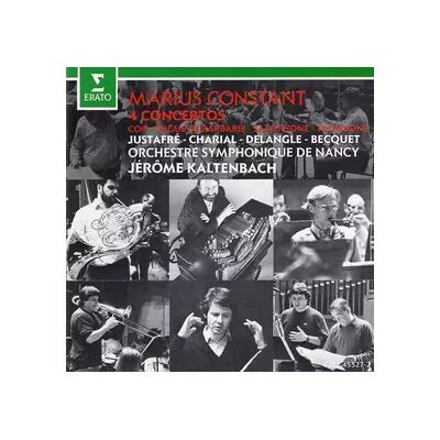 Erato 4 Concertos - Pierre Charial, Marius Constant, Orchestre Symphonique Et Lyrique De Nancy, Michel Becquet, Jean-Jacques Justafré, Claude Delangle, Jérôme Kaltenbach - Publicité Erato 4 Concertos - Pierre Charial, Marius Constant, Orchestre Symphonique Et Lyrique De Nancy, Michel Becquet, Jean-Jacques Justafré, Claude Delangle, Jérôme Kaltenbach - Publicité