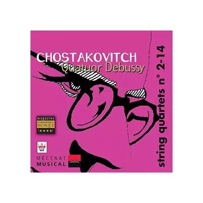 Arion Chostakovitch : Quatuor à cordes n° 2, Op. 68 - Quatuor à cordes n°14, Op. 142 - Quatuor Debussy, Yannick Callier - Publicité Arion Chostakovitch : Quatuor à cordes n° 2, Op. 68 - Quatuor à cordes n°14, Op. 142 - Quatuor Debussy, Yannick Callier - Publicité