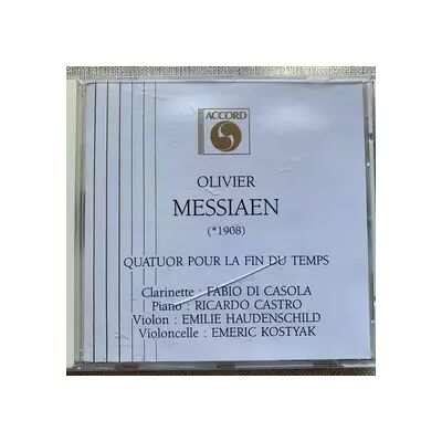 Accord Quatuor Pour La Fin Du Temps - Olivier Messiaen, Ricardo Castro, Fabio Di Càsola, Emilie Haudenschild, Emeric Kostyak - Publicité Accord Quatuor Pour La Fin Du Temps - Olivier Messiaen, Ricardo Castro, Fabio Di Càsola, Emilie Haudenschild, Emeric Kostyak - Publicité