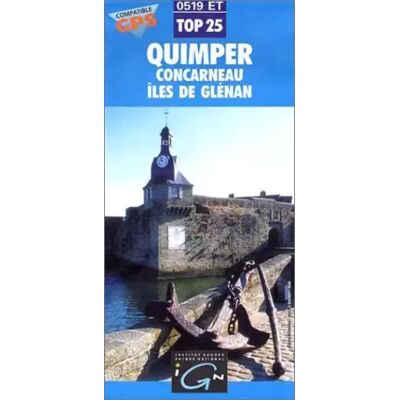 IGN Carte de randonnée : Quimper, concarneau, glénan 0519 ET - Publicité IGN Carte de randonnée : Quimper, concarneau, glénan 0519 ET - Publicité