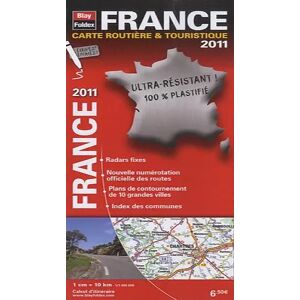édition 2011 2011 France Carte Routière et Touristique plastifiée - Blay-Foldex - Publicité édition 2011 2011 France Carte Routière et Touristique plastifiée - Blay-Foldex - Publicité