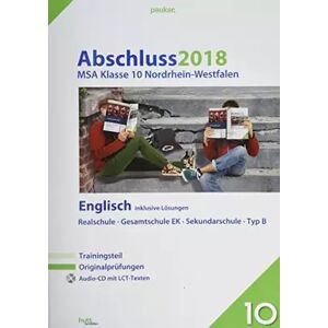 Abschluss 2018 - Mittlerer Schulabschluss Nordrhein-Westfalen Englisch: Originalprüfungen mit Trainingsteil und Audio-CD, inklusive Lösungen - unknown author - Publicité Abschluss 2018 - Mittlerer Schulabschluss Nordrhein-Westfalen Englisch: Originalprüfungen mit Trainingsteil und Audio-CD, inklusive Lösungen - unknown author - Publicité