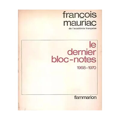 Le Dernier bloc-notes 1968-1970: 1968-1970 - Publicité Le Dernier bloc-notes 1968-1970: 1968-1970 - Publicité