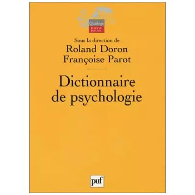 Dictionnaire de psychologie - Publicité Dictionnaire de psychologie - Publicité