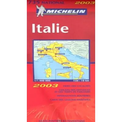 Carte routière : Italie, N° 11735 - Cartes NATIONAL Michelin - Publicité Carte routière : Italie, N° 11735 - Cartes NATIONAL Michelin - Publicité
