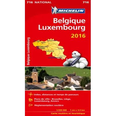 édition 2016 CARTE NATIONALE 716 BELGIQUE LUXEMBOURG 2016 - Collectif Michelin - Publicité édition 2016 CARTE NATIONALE 716 BELGIQUE LUXEMBOURG 2016 - Collectif Michelin - Publicité