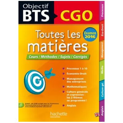 Toutes les matières BTS CGO - Patricia Charpentier, Michel Coucoureux, Daniel Sopel, Jean-Pierre Broutin, Collectif - Publicité Toutes les matières BTS CGO - Patricia Charpentier, Michel Coucoureux, Daniel Sopel, Jean-Pierre Broutin, Collectif - Publicité