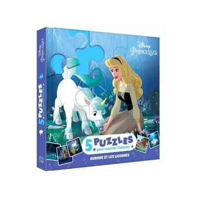 Illustrated LA BELLE AU BOIS DORMANT - Mon Petit Livre Puzzle - 5 puzzles 9 pièces - DISNEY PRINCESSES: Aurore et les licornes - Disney - Publicité Illustrated LA BELLE AU BOIS DORMANT - Mon Petit Livre Puzzle - 5 puzzles 9 pièces - DISNEY PRINCESSES: Aurore et les licornes - Disney - Publicité