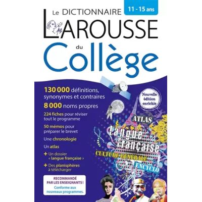 Le Dictionnaire Larousse du collège - COLLECTIF - Publicité Le Dictionnaire Larousse du collège - COLLECTIF - Publicité