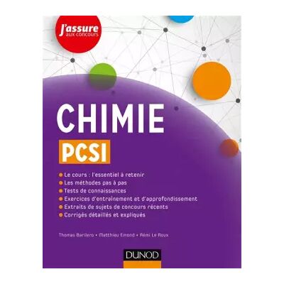 Chimie PCSI - Thomas Barilero, Matthieu Emond, Rémi Le Roux - Publicité Chimie PCSI - Thomas Barilero, Matthieu Emond, Rémi Le Roux - Publicité
