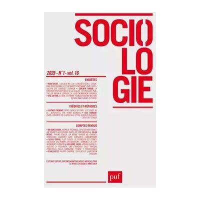 Sociologie 2025-1: Varia - Collectif - Publicité Sociologie 2025-1: Varia - Collectif - Publicité