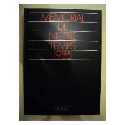 HACHETTE Memorial de notre temps 1985 - COLLECTIF - Publicité HACHETTE Memorial de notre temps 1985 - COLLECTIF - Publicité