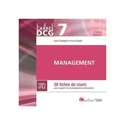 Edition 2018-2019 Management DCG 7: 38 fiches de cours pour acquérir les connaissances nécessaires - André Cavagnol, Pascal Roulle - Publicité Edition 2018-2019 Management DCG 7: 38 fiches de cours pour acquérir les connaissances nécessaires - André Cavagnol, Pascal Roulle - Publicité